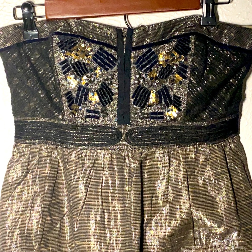 Metallic Staring at Stars Mini Dress
